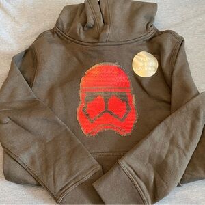 Gap pullover hoodie with flip sequin Storm/Sith Trooper